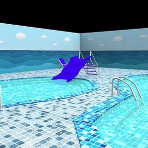 3D simple swimming pool kids