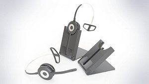 professional wireless headset 3D model