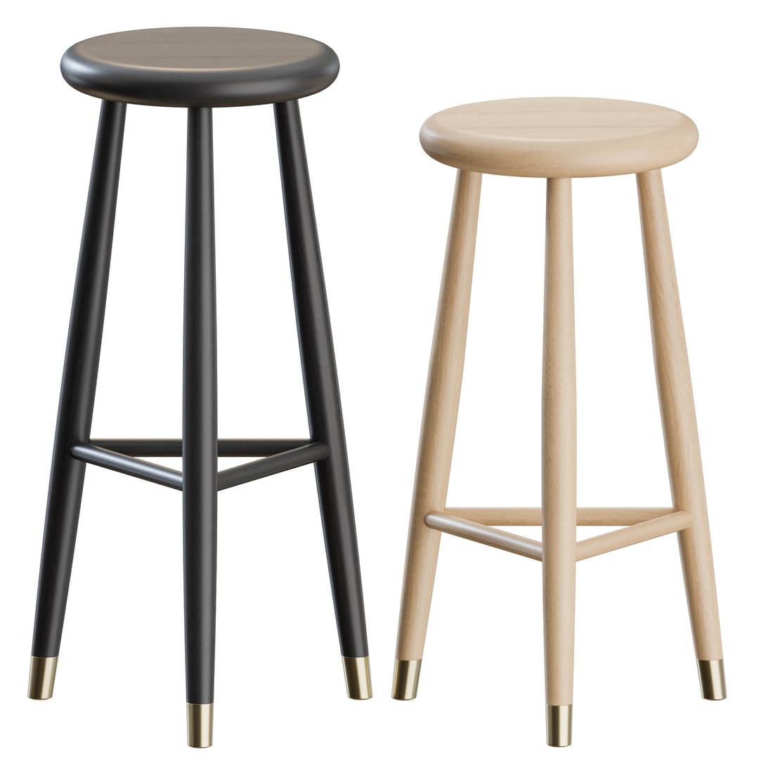 Jaer Bar Stool By Eikund 3D Model - TurboSquid 2250863