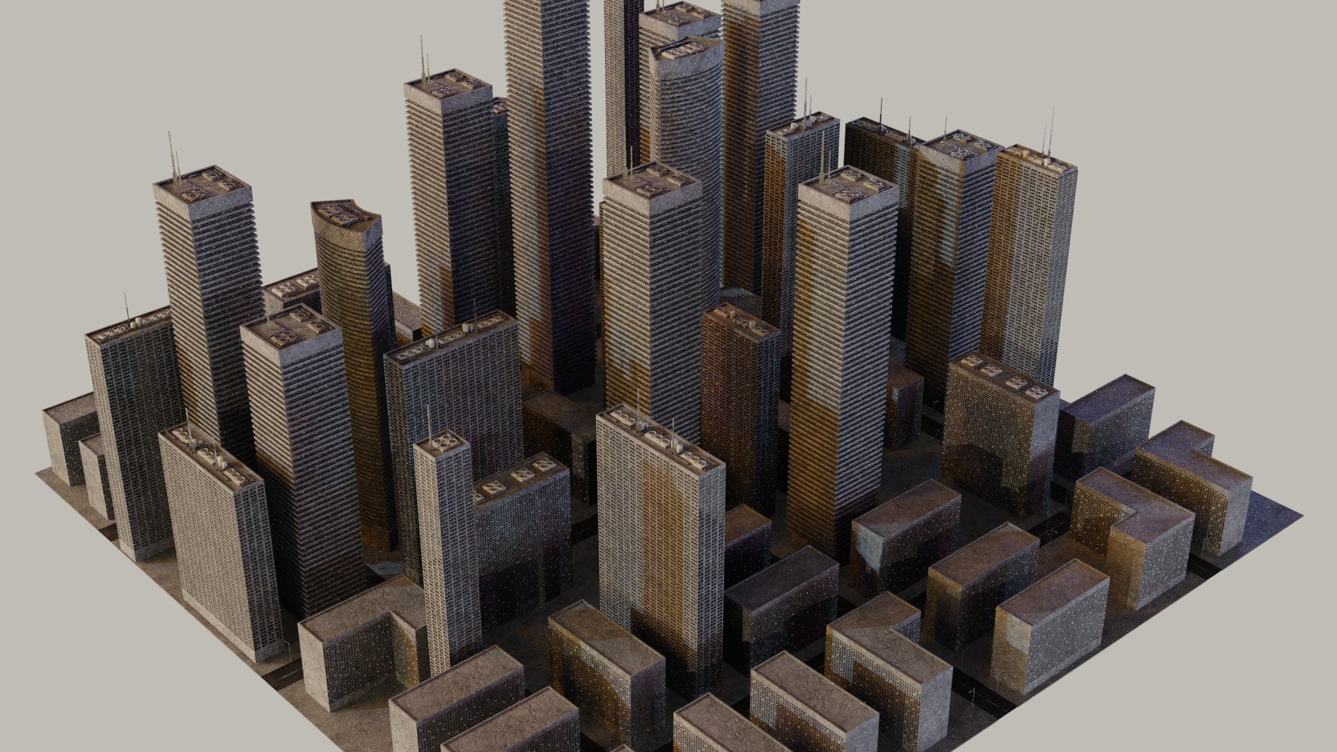 3D City Cityscape - TurboSquid 1703599