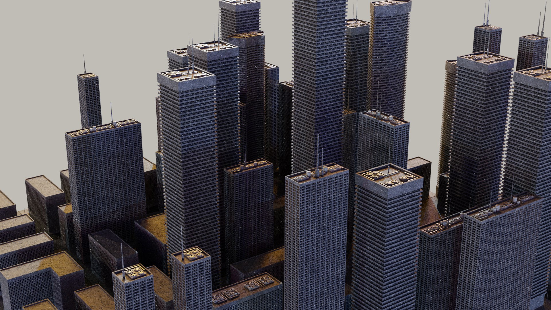 3D City Cityscape - TurboSquid 1703599