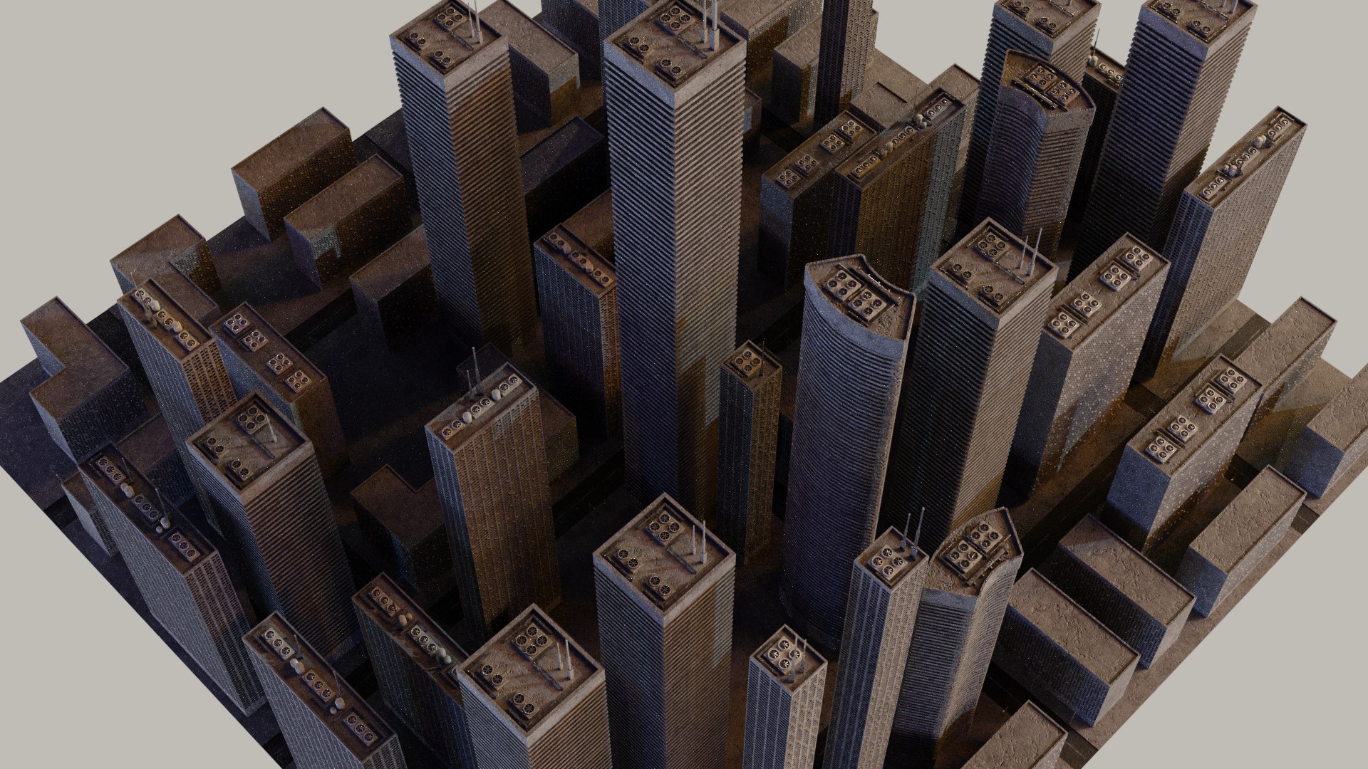 3D City Cityscape - TurboSquid 1703599