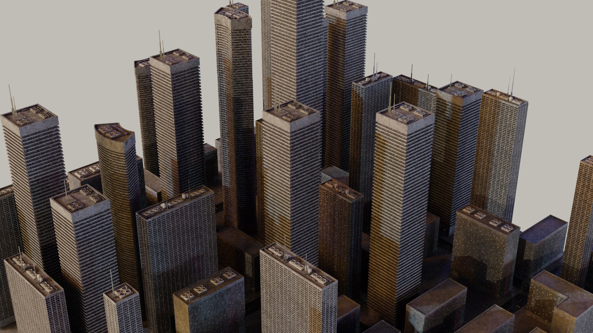 3D City Cityscape - TurboSquid 1703599