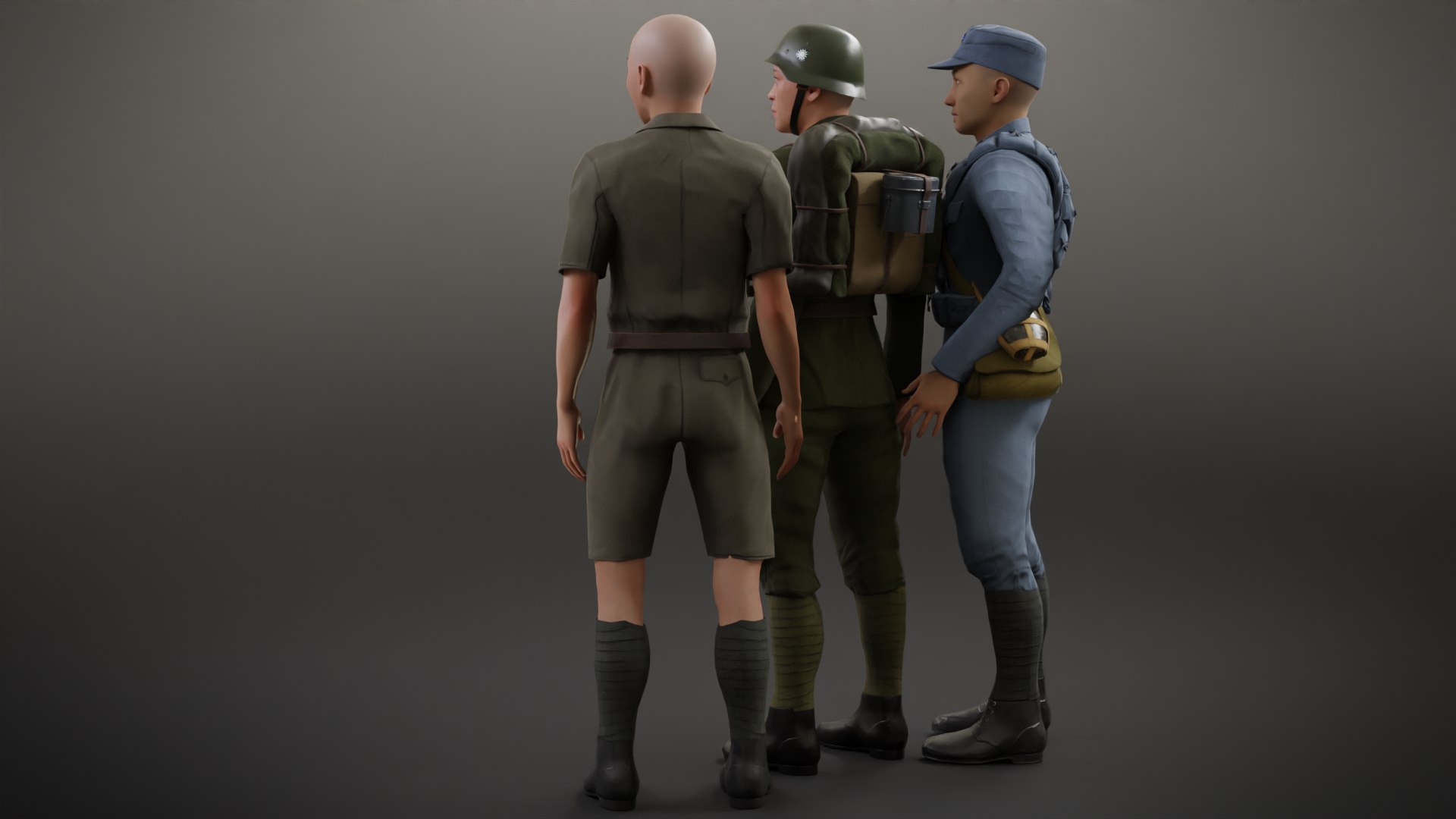 3D Chinese Soldiers Pack https://p.turbosquid.com/ts-thumb/rp/jNWFEk/jZ/05/png/1751013583/1920x1080/fit_q87/0082f5b8a3287e49f33379a9ad96fea964a37a87/05.jpg