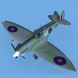 3D Supermarine Spitfire Mk VIIIb V01 model