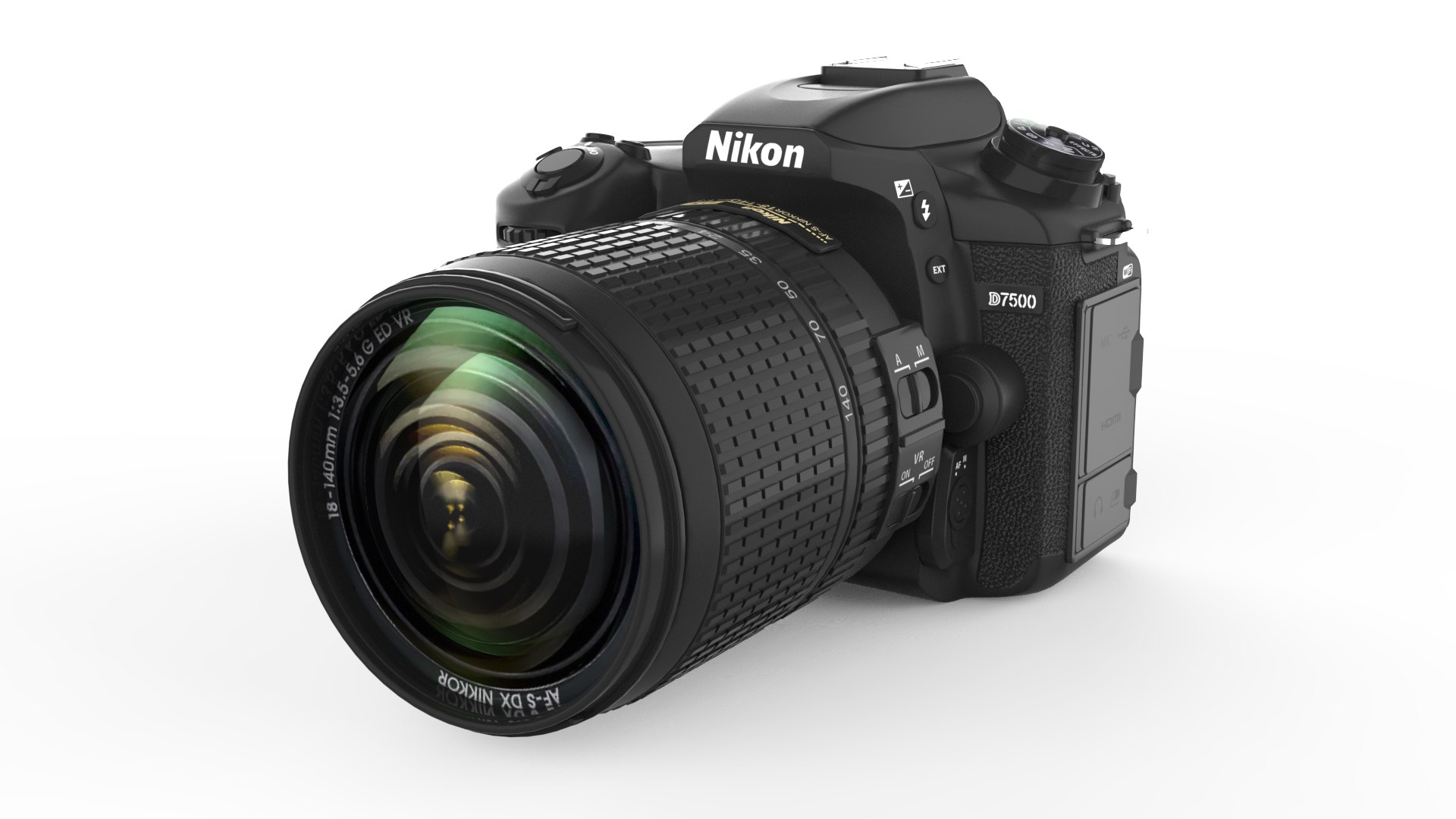 3D Model NIKON D7500 DSLR Camera TurboSquid 2309675