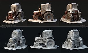 3d tractor model