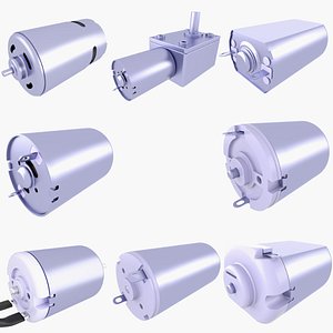 8 Mini Brushed Electric Motors SET v10