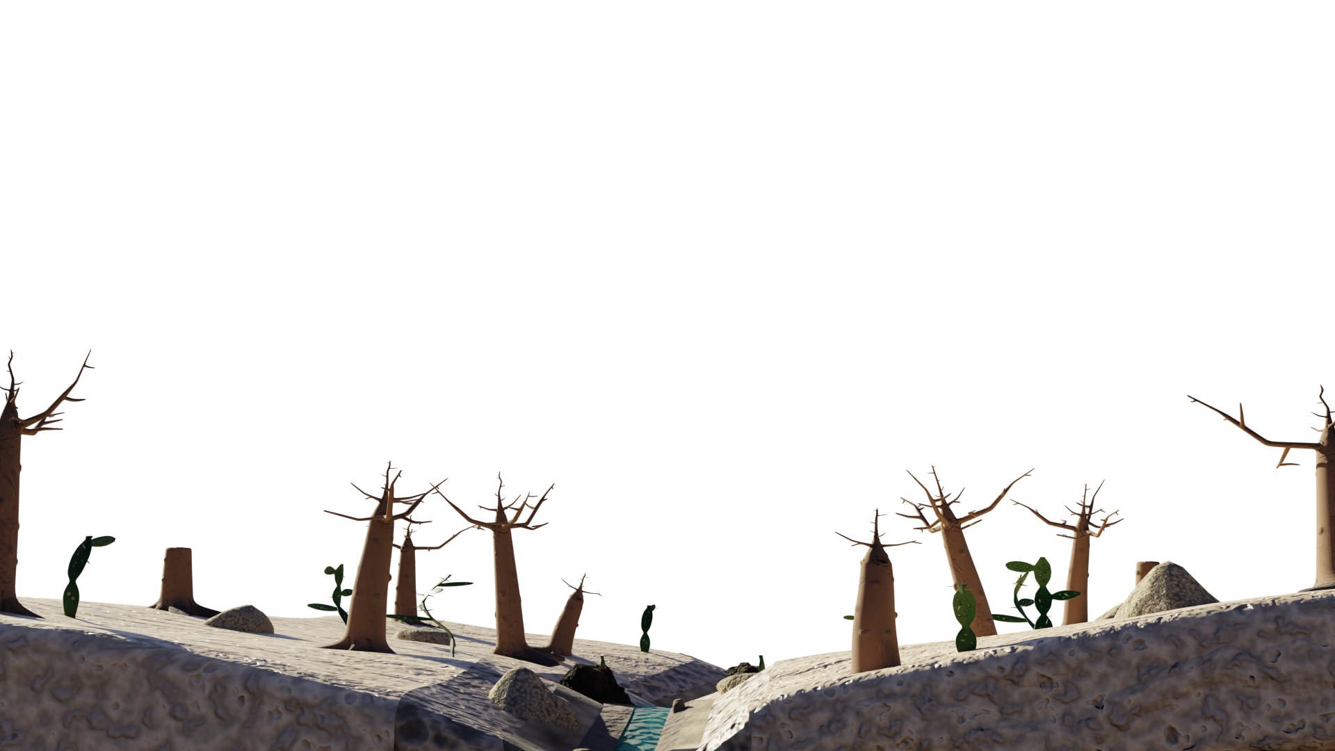 3D Desert Terrain 3D Model Model - TurboSquid 2312901