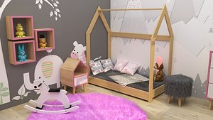 3D kids interior room