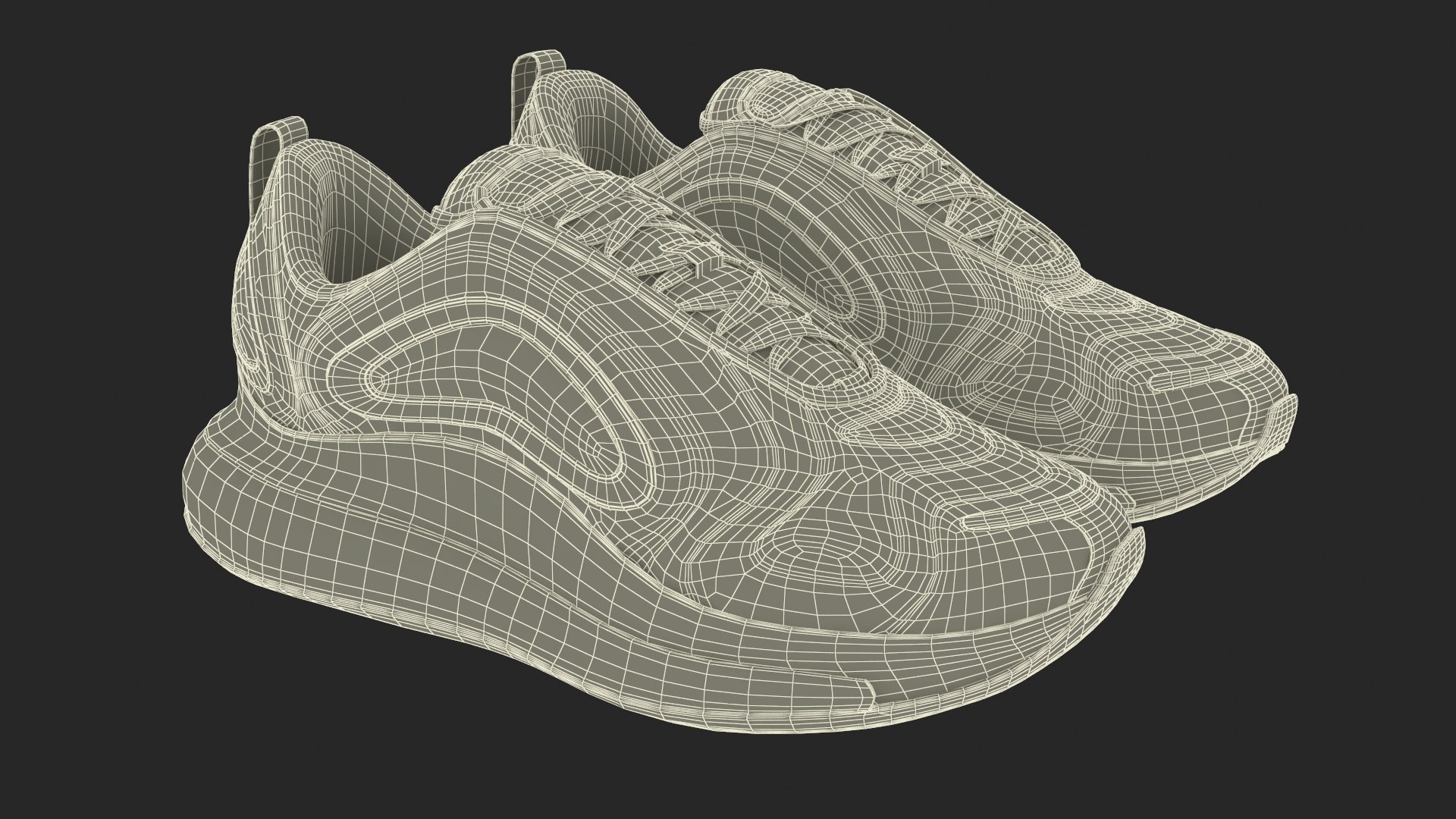 Sneakers Air Motion 720 White 3D Model - TurboSquid 2316297