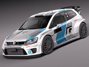 volkswagen polo rally car 3d 3ds