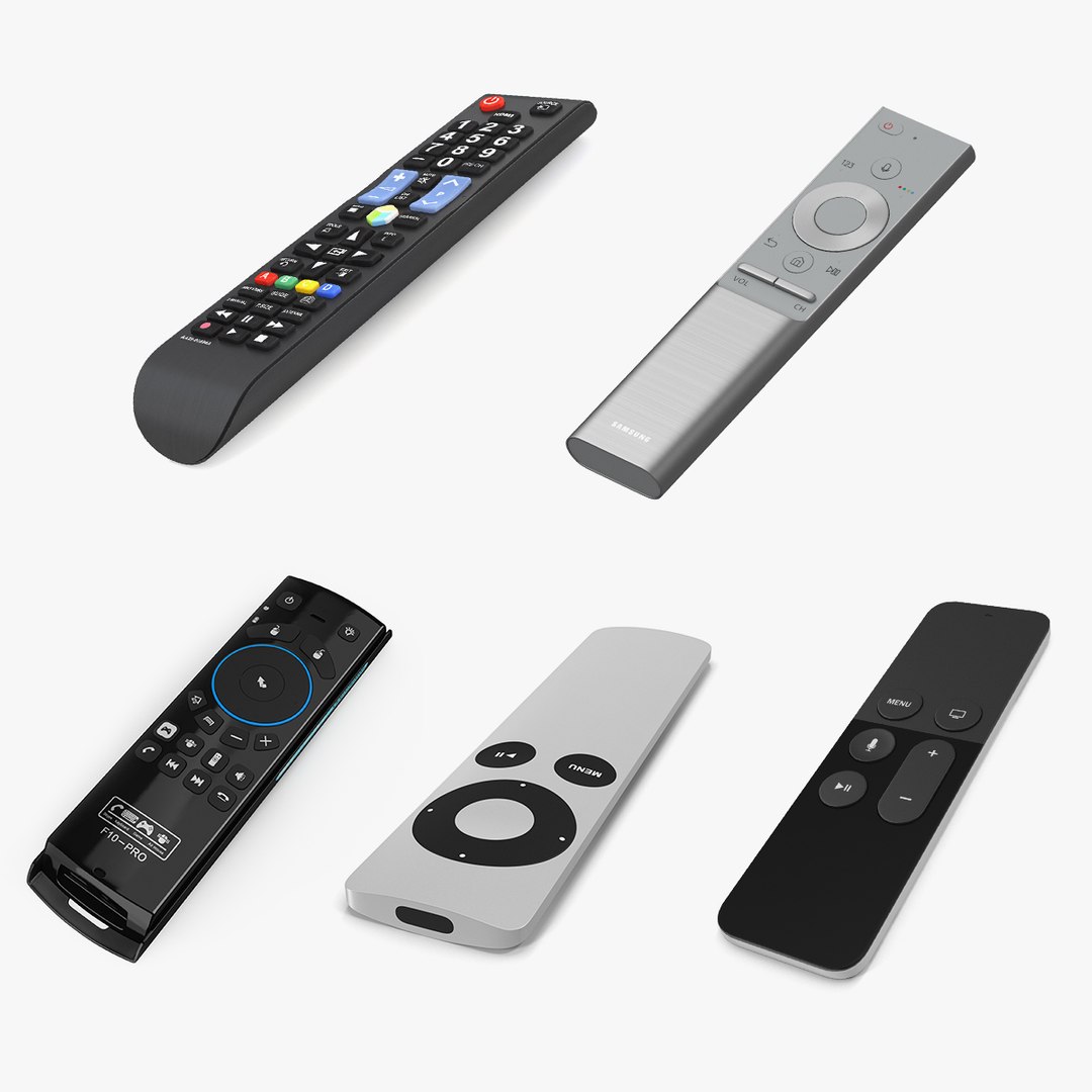 TV Remotes 3D Model Collection 3D model preview