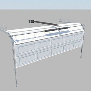 3ds max rigged garage doors