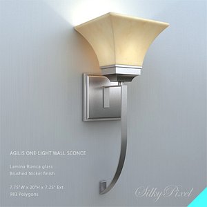 contemporary wall sconce 3d model