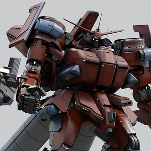 heavy assault mech model