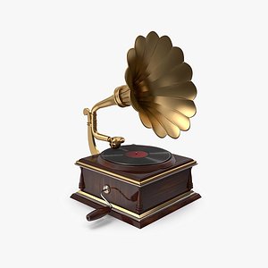 3D Antique Gramophone