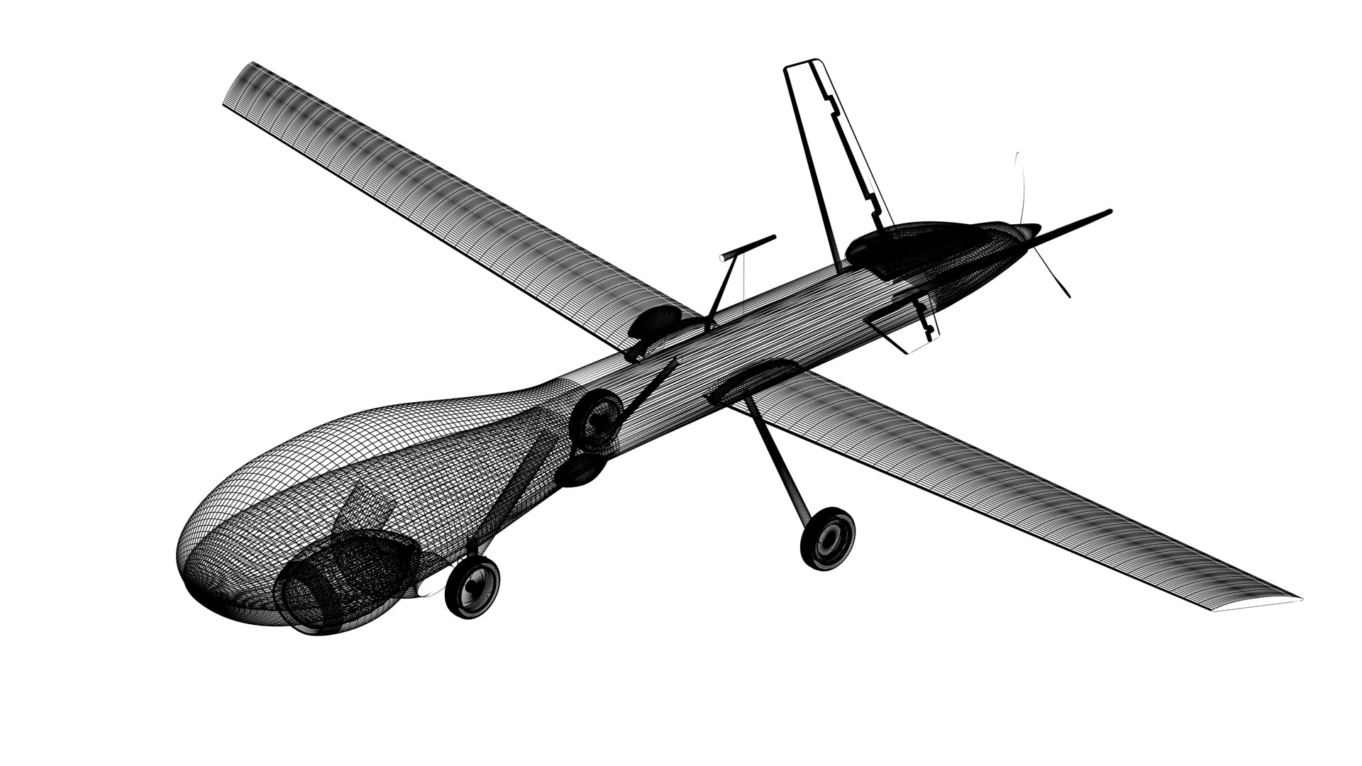 Unmanned Combat Aerial Vehicle UCAV 3D Model - TurboSquid 2043955