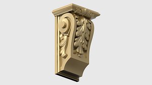 3D carved bracket decorating