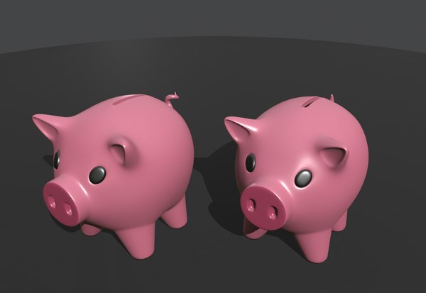 pig money box 3D model