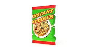 Noodle packet food pack 3D model