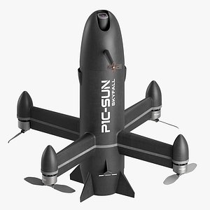 3D P1-SUN Anti-Drone Interceptor model