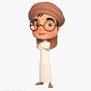 Cartoon Arab Boy