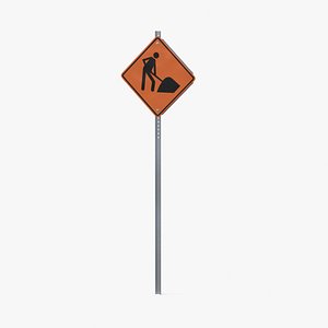 Construction Work Sign 01