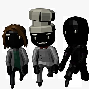 Ultimate Characters Low Poly 3D model