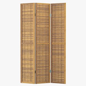bcmh2264 room divider bamboo 3D model