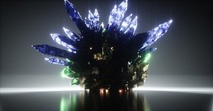 3D formats crystal model