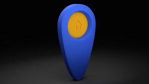 Geolocation icon Low-poly