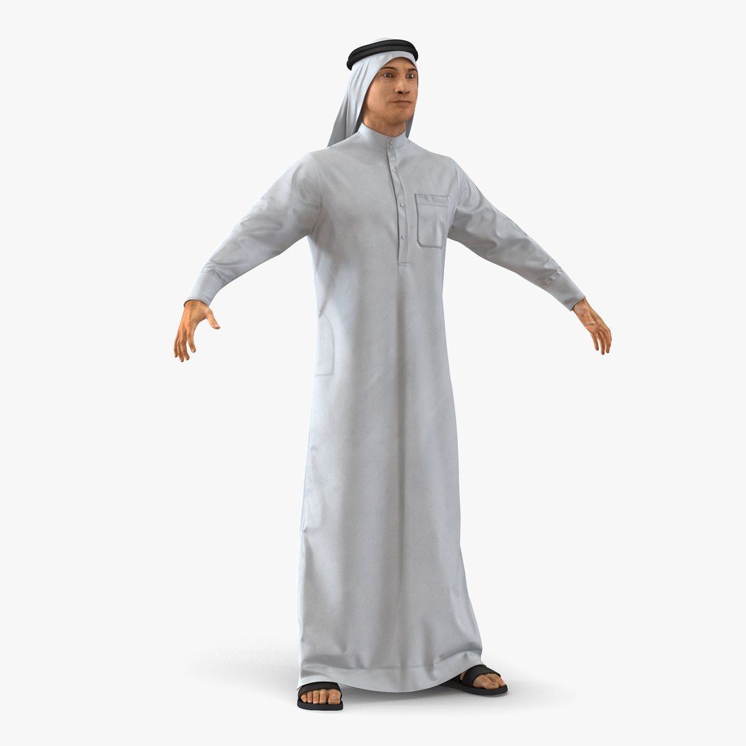 Arab Man 3D model preview