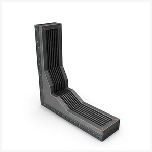 3D Scifi Interior Element Part Used V5 PBR model