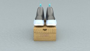 Modello 3D Scatola di cartone delle scarpe aperta - TurboSquid 1607095