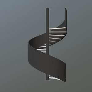 3D Spiral stair 2023-0001 model