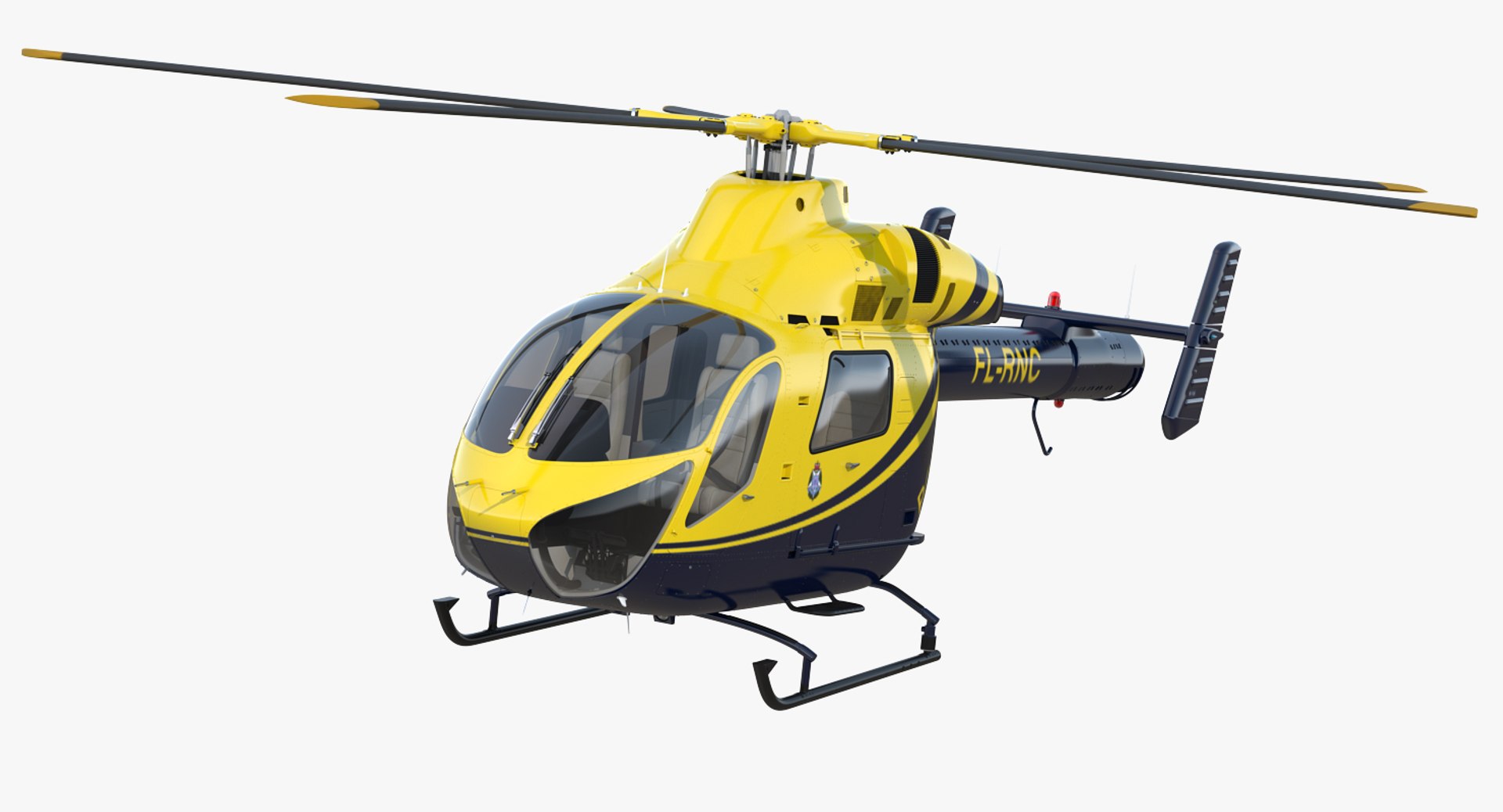 Police Helicopter MD 902 Explorer 3D Model 3D model preview