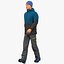Winter Men Sportswear Attrezzato per Cinema 4D