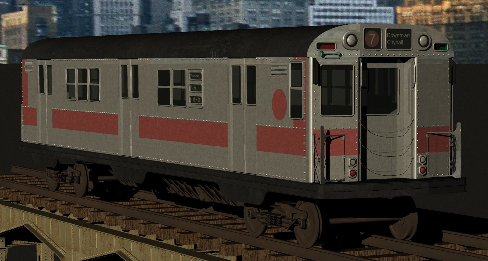 3D Redbird Subway Car - Model - TurboSquid 1390658