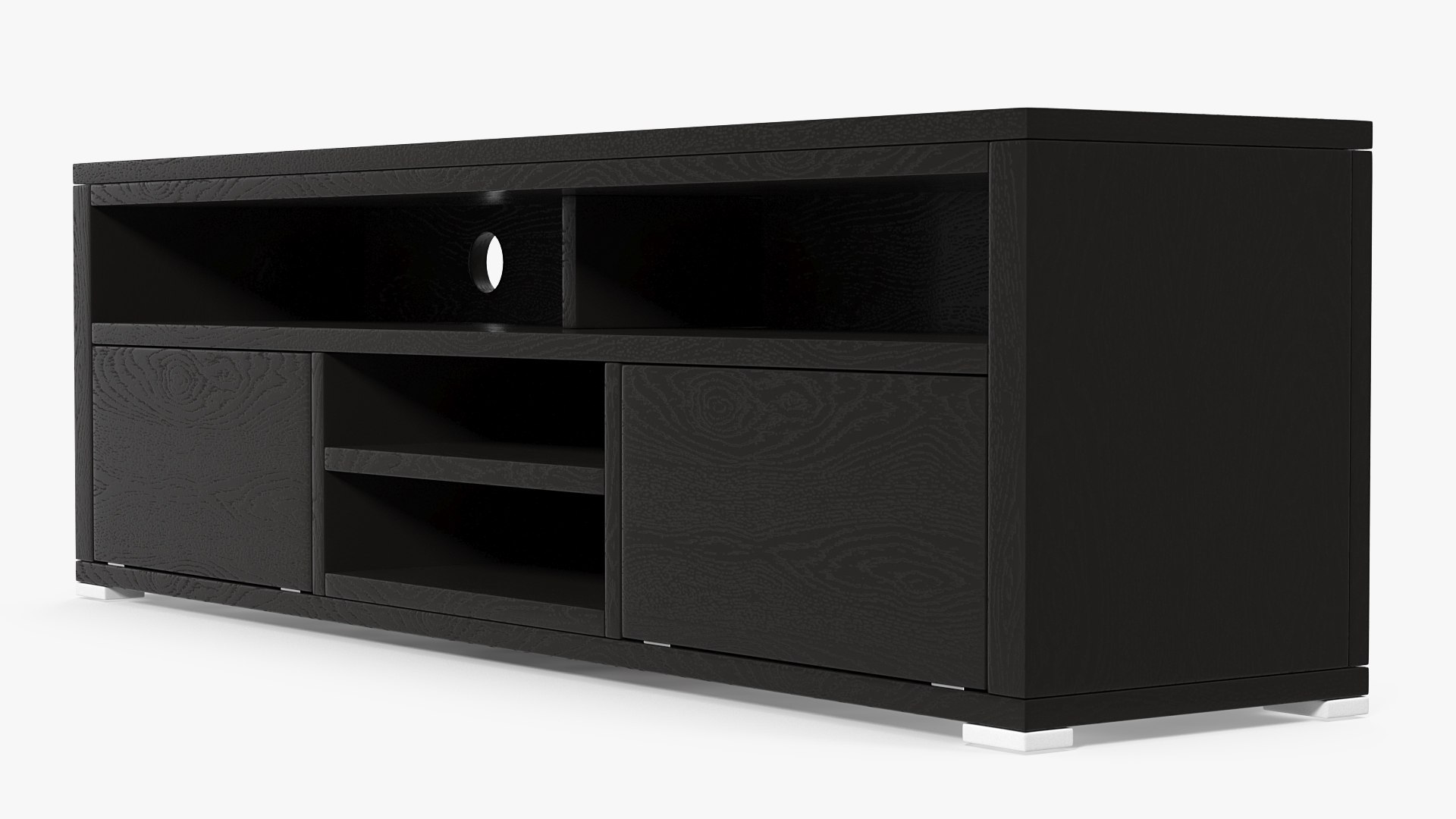 TV Stand Black 3D model preview