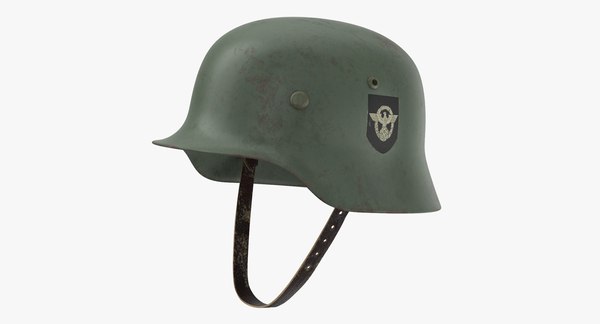 Deutscher Wehrmacht Helm WWII getragen 3D Modell TurboSquid