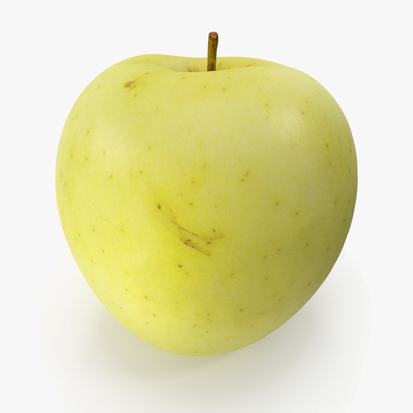 3D apple golden model
