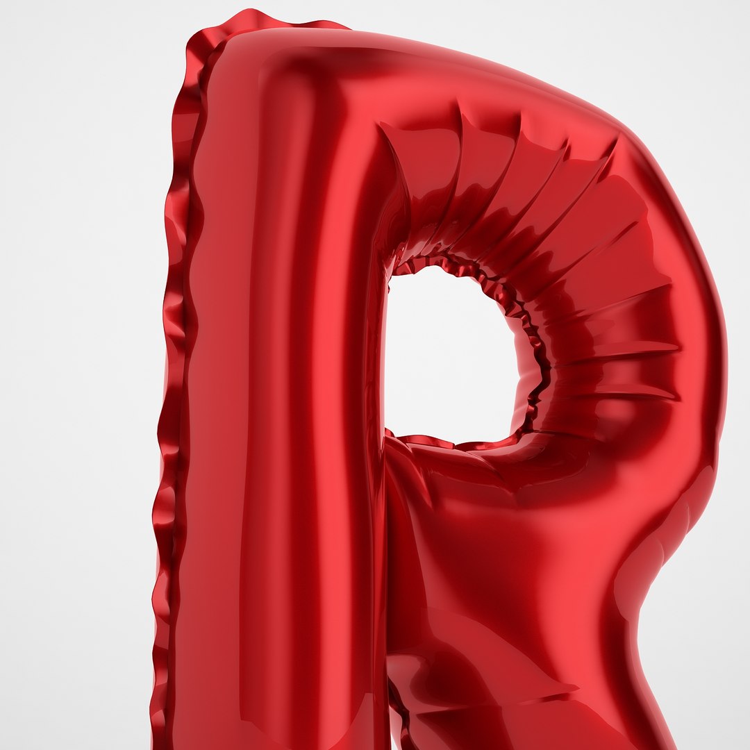 Balloon Letter R Model - TurboSquid 1386313