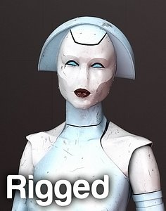 attendance robot 3d model