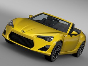 3dsmax scion fr s cabrio