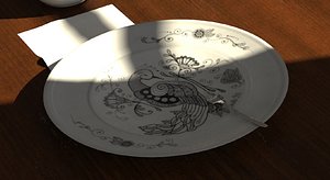 dinning plate 3d model