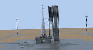 launch complex 3D model