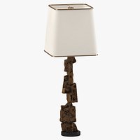 Large Brutalist Cubist Lamp Maurizio Tempestini
