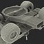 Lawn Tractor Rigged 3D Model