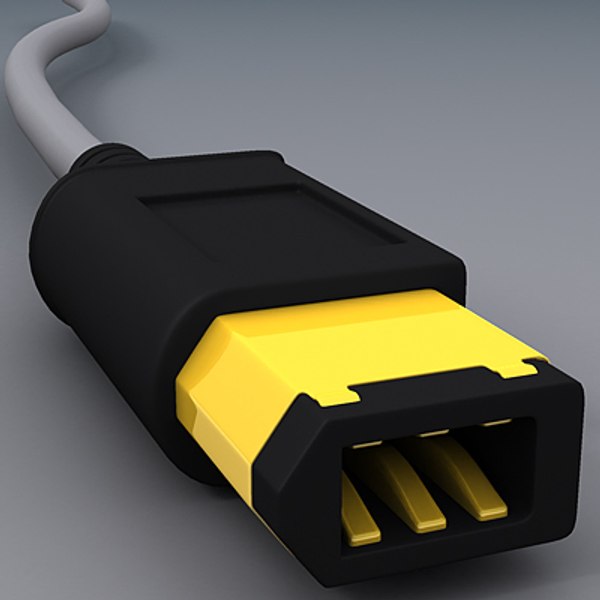 3d model firewire cable